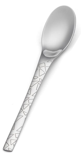 JOY TRIANGLE coffee spoon in 18.10 AISI304 stainless steel 2 mm, Length 142 mm handle in steel dishwasher safe