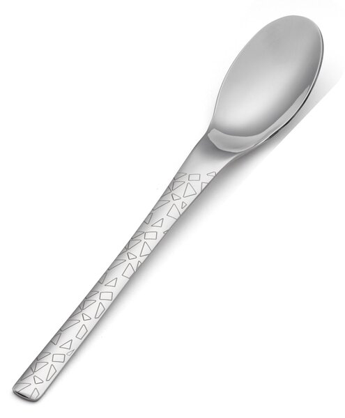 JOY TRIANGLE Table Spoon in 18.10 AISI304 Stainless Steel 2 mm, Length 217 mm, Steel Handle, Dishwasher Safe