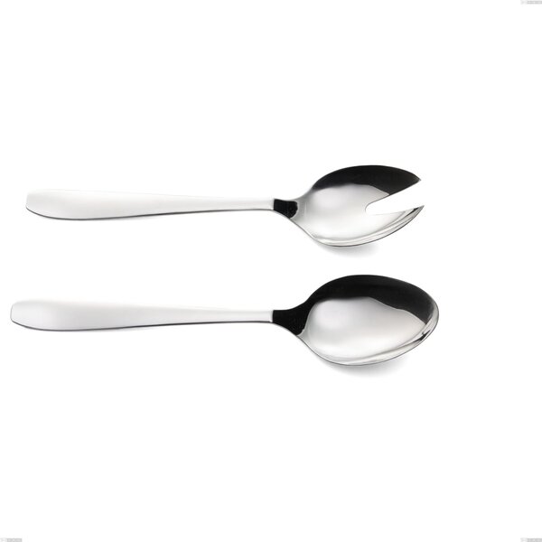 Katya Salad Pair, Polished Stainless Steel AISI 304 Cutlery, 2 mm Thickness, 230 mm Length