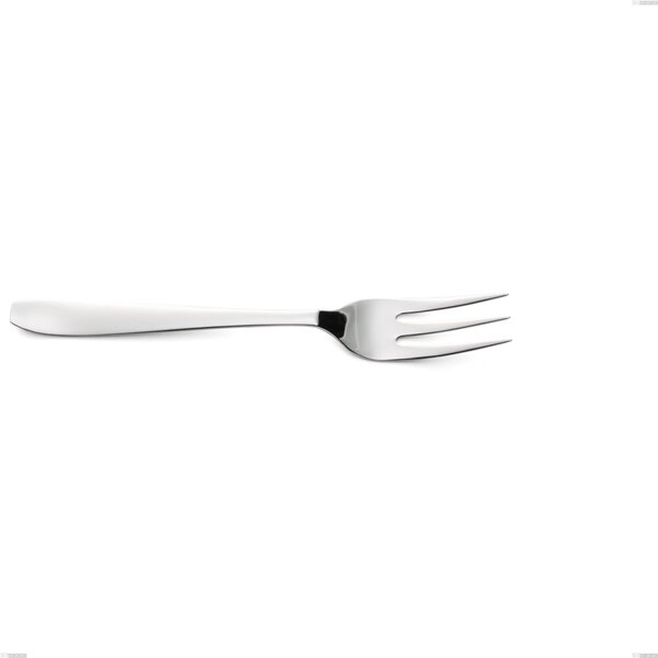 Katya Serving Fork, Stainless Steel AISI 304 Polished Cutlery, 2 mm Thickness, 233 mm Length