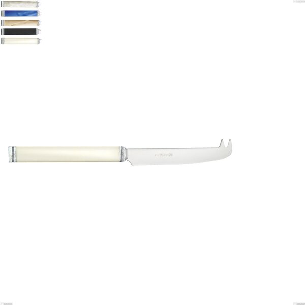 Kilim Cheese Knife, Polished 18/10 AISI 304 Stainless Steel with Pearl Acrylic Handle, Length 229 mm
