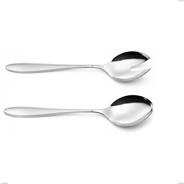 Kappa Salad Serving Set, Stainless Steel 18.10 (AISI304), Thickness 2.5 mm, Length 243 mm Polished Stainless Steel