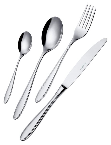 Kappa 75-piece cutlery set in wooden case, Stainless Steel 18.10 (AISI304), 2.5 mm thickness