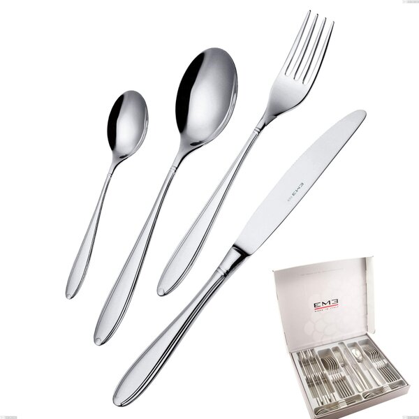 Kappa 24 Piece Cutlery Set in Case, Stainless Steel 18.10 (AISI304), 2.5 mm Thickness