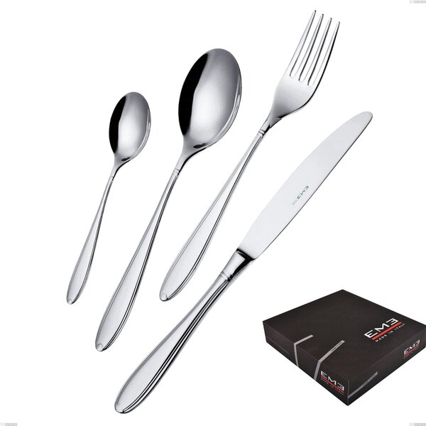 Kappa 49 Pieces Cutlery Set in Gift Packaging, Stainless Steel 18.10 (AISI304), 2.5 mm Thickness