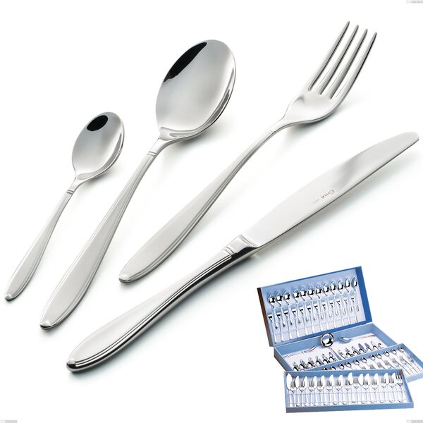 Kappa Sandblasted 113-Piece Cutlery Set in Gift Case, 18/10 (AISI304), Thickness 2.5 mm