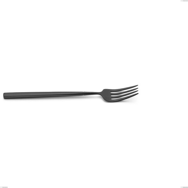 Kyoto Black Table Fork, Stainless Steel (Aisi 304) with Polished Steel PVD Treatment, Length 218 mm