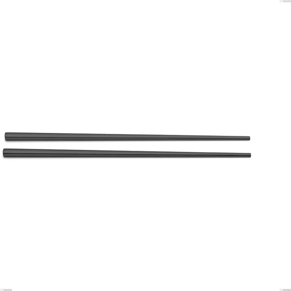 Kyoto Black Chopsticks Pair, Stainless Steel (Aisi 304) with Polished Steel PVD Treatment, Length 250 mm