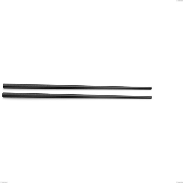 Kyoto Origami Black Chopsticks Pair, Stainless Steel (Aisi 304) with Polished Steel PVD Treatment, Length 250 mm