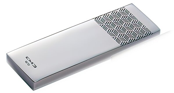 Kyoto Origami Sushi Cutlery Holder, Engraved 18.10 Steel, Dimensions 75x25 h 10 mm, Accommodates Polished Stainless Steel Chopstick Pair