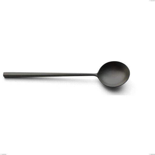 Kyoto Sandblasted Black Serving Spoon, Stainless Steel (Aisi 304) Sandblasted, Length 238 mm
