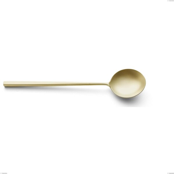 Kyoto Sandblasted Champagne Serving Spoon, Sandblasted Champagne Stainless Steel (Aisi 304), length 238 mm