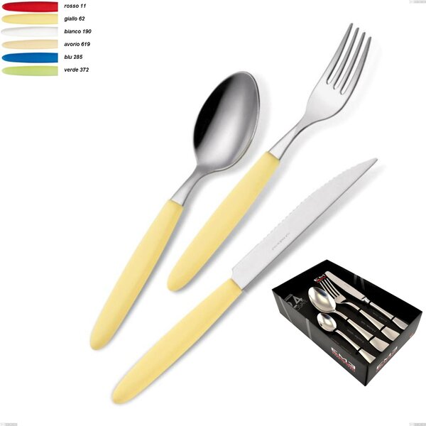 24-Piece Light Cutlery Set in Display Case, 18.c Stainless Steel