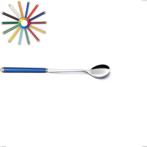 Beverage Spoon Line, Polished 18/10 (AISI304) Stainless Steel, Acrylic Handles 216mm Length, Linea