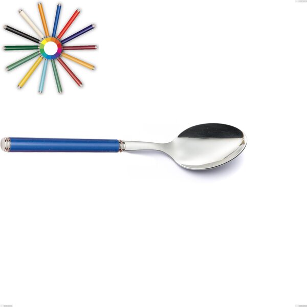 Serving Spoon Linea, Polished 18/10 Stainless Steel (AISI304), Methacrylate Handles Length 238 mm Linea