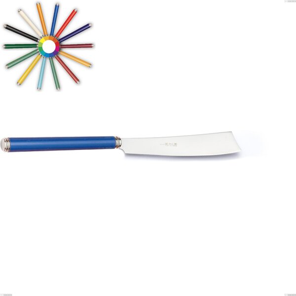 Cake Knife Line, Polished 18/10 Stainless Steel (AISI304), Acrylic Handles Length 236 mm Linea
