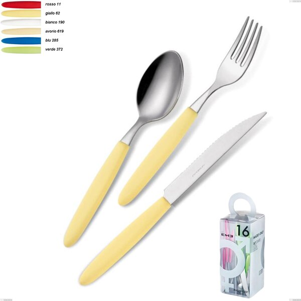 You&Me 16 Pieces Light Cutlery Set, 18.c Stainless Steel