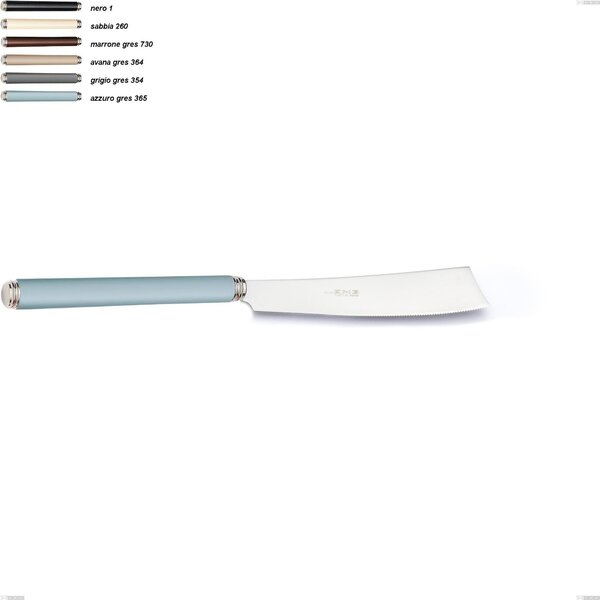 Gres Line Cake Knife, 18/10 AISI 304 Stainless Steel with Acrylic Handles, Length 236 mm, Name: Linea Gres