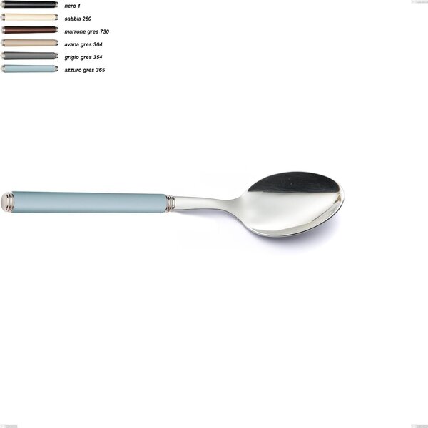 Stoneware Line Serving Spoon, 18/10 AISI 304 Stainless Steel with Acrylic Handles, Length 238 mm Name: Linea Gres