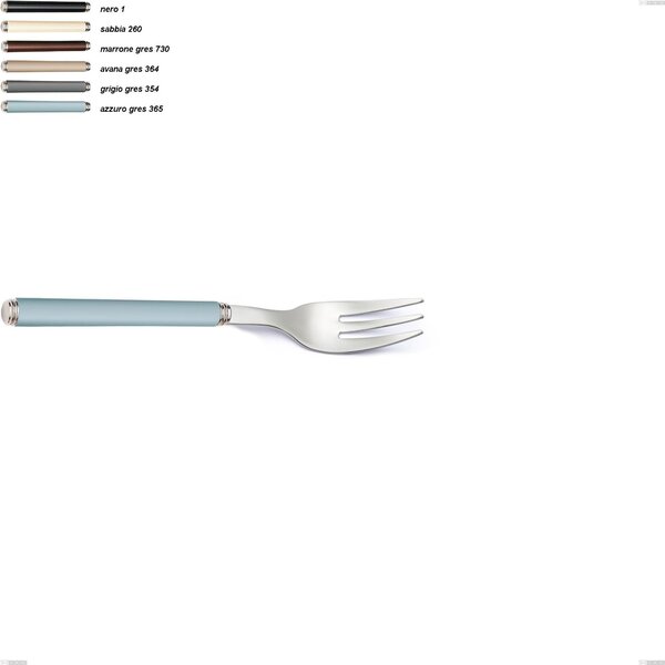 Dessert Fork Linea Gres, 18/10 AISI 304 Stainless Steel with Acrylic Handles, Length 155 mm Linea Gres