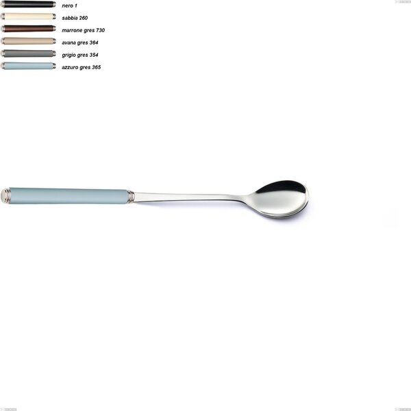 Stoneware Drink Spoon, 18/10 AISI 304 Stainless Steel with Acrylic Handles, Length 216 mm Linea Gres