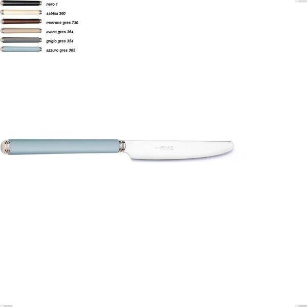 Table Knife from the Gres Line, 18/10 AISI 304 Stainless Steel with Acrylic Handles, Length 218 mm Name: Linea Gres