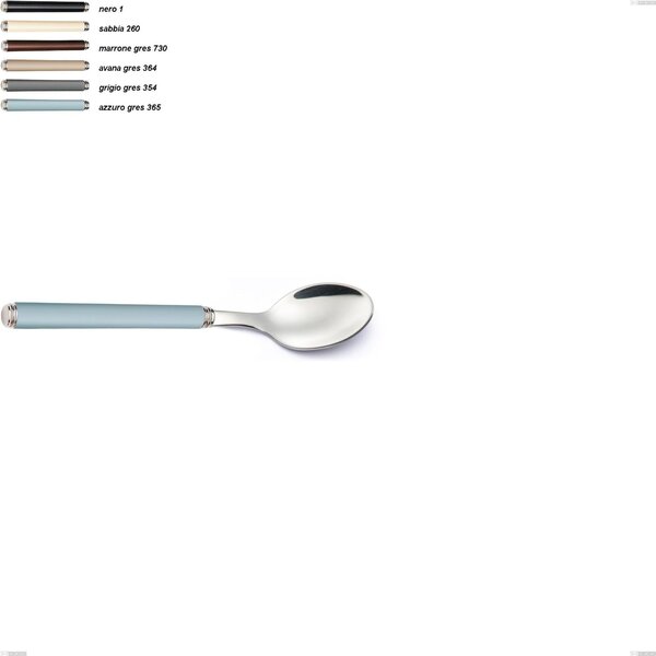 Stoneware Line Coffee Spoon, 18/10 AISI 304 Stainless Steel with Acrylic Handles, Length 147 mm Name: Linea Gres