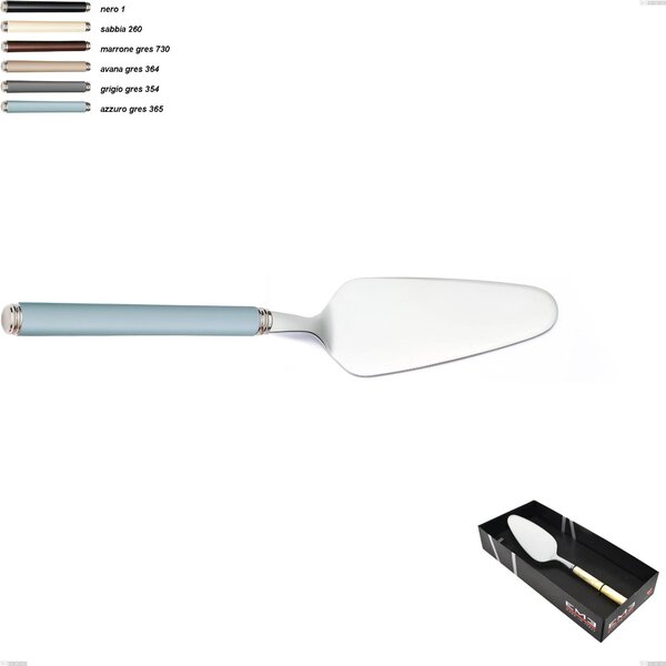 Gres Line Cake Server in Showcase Packaging, 18/10 AISI 304 Stainless Steel with Acrylic Handles, Linea Gres Cutlery 1 Piece