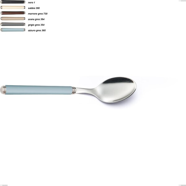 Stoneware Line Table Spoon, 18/10 AISI 304 Stainless Steel with Acrylic Handles, Length 210 mm Linea Gres