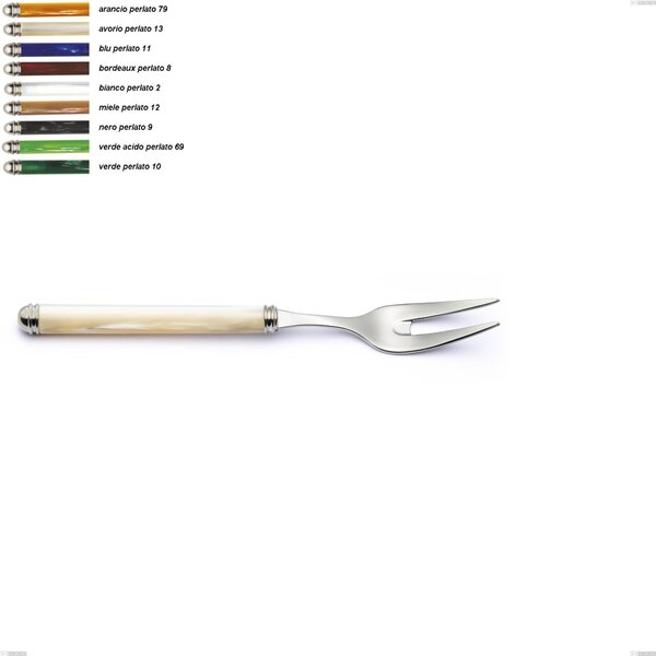 Pearl Line Meat Fork, Stainless Steel 18/10 (AISI304) Length 213 mm ABS Handle Double Collar Dishwasher Safe