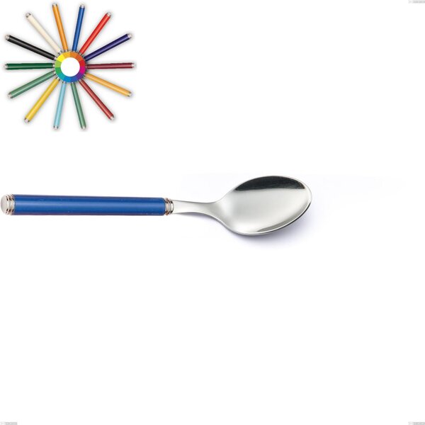 LINEA Table Spoon in 18.10 Stainless Steel Length 200 mm Handle in Methacrylate Dishwasher Safe