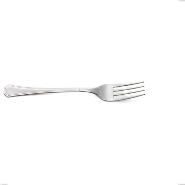 Loira Table Fork, Polished AISI 304 Stainless Steel, 2 mm Thickness, Classic Design, Length 196 mm