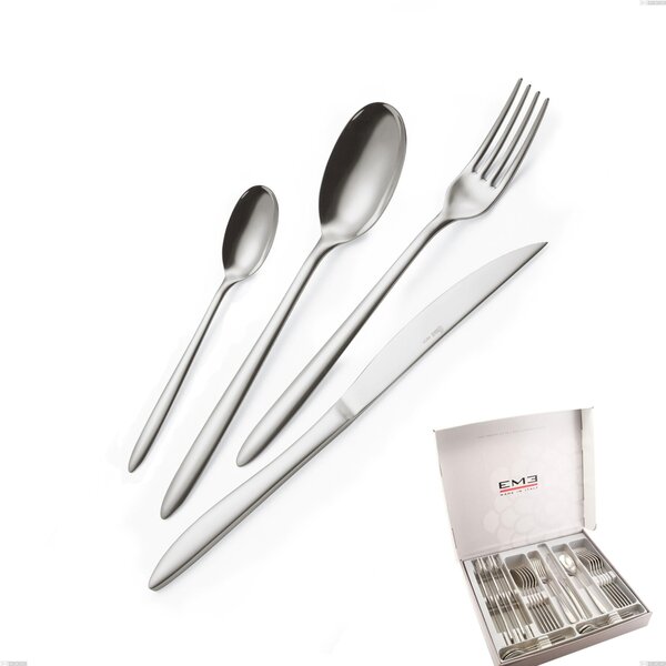 24-Piece Live Cutlery Set in Presentation Box, Economical Knife, Polished Stainless Steel (Aisi 304)