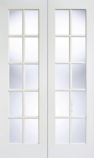 Gtpsa - Glazed Pair - White Primed Internal Door - 1981 x 915 x 40mm