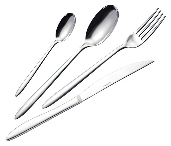 LIVE 18/10 Stainless Steel Cutlery Set 4 Pieces 1 Table Setting Polished 2 mm Thickness Name: LIVE