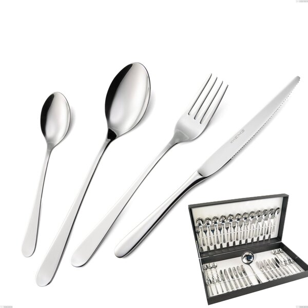 Lady 49-Piece Cutlery Set in Canteen Box, 18/10 (AISI304), 2.5 mm Thickness