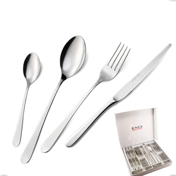 Lady 24 Pieces Cutlery Set in Box, 18/10 (AISI304), 2.5 mm Thickness