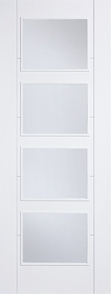 Vancouver - Clear Glazed White Primed Internal Door - 1981 x 686 x 35mm