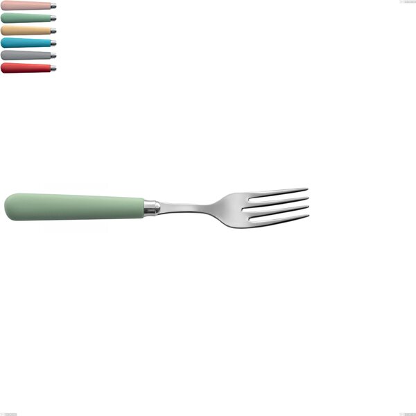 Macarons fish fork, Stainless steel 18.10 length 210 mm with polished stainless acrylic handles