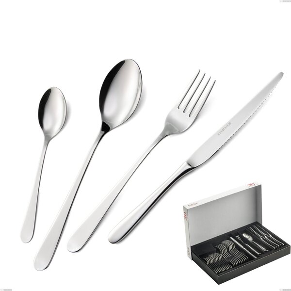 Lady 30-Piece Cutlery Set in Panoramic Packaging, 18/10 (AISI304), 2.5 mm Thickness