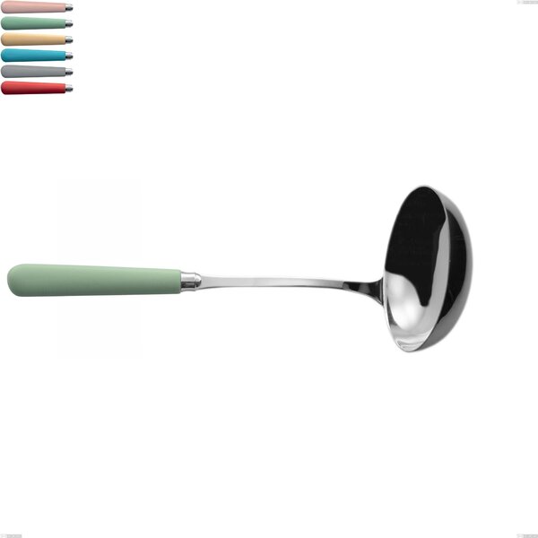 Macarons Spoon, Stainless Steel 18.10, Length 278 mm, Acrylic Handles, Polished Stainless Steel Name: Macarons