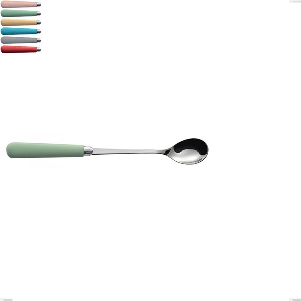 Macarons Beverage Spoon, Stainless Steel 18.10 Length 215 mm with Polished Stainless Acrylic Handles