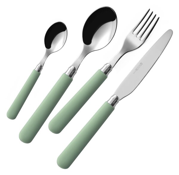 Set of 6 Macarons Moka Spoons in Book-style Box, 18.10 Stainless Steel with Polished Acrylic Handles