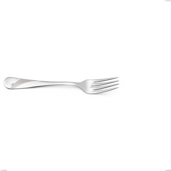 Milano Inciso Fish Fork, 18/10 (AISI304) Stainless Steel Polished Mirror Finish, Engraved Handle, 2.5 mm Thickness, Length 184 mm