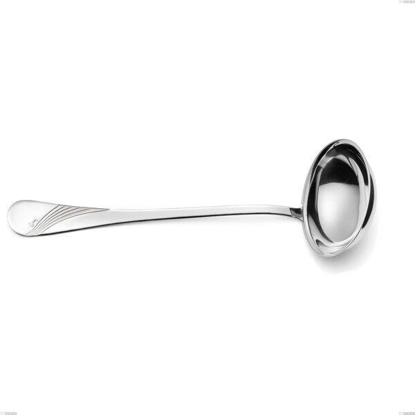 Milano Inciso Ladle, 18/10 (AISI304) Polished Stainless Steel, Mirror Finish, Engraved Handle, 2.5 mm Thickness, 287 mm Length