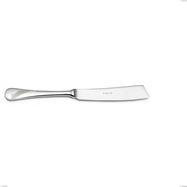 Milano Inciso Cake Knife, 18/10 (AISI304) Polished Stainless Steel, Mirror Finish, Engraved Handle, 2.5 mm Thickness, 230 mm Length