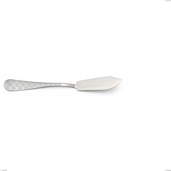 Milano Damask Fish Knife, 18/10 (AISI304) Polished Stainless Steel with Damask Effect Laser Design, 2.5mm Thickness, 192mm Length