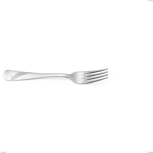 Milano Inciso Fruit Fork, 18/10 (AISI304) Mirror Finish Polished Stainless Steel, Engraved Handle, 2.5 mm Thickness, Length 184 mm