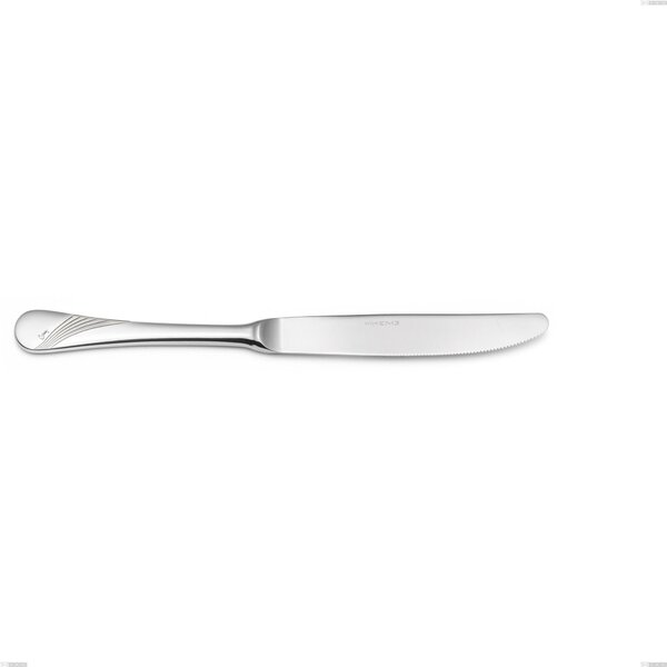 Milano Inciso Table Knife, 18/10 (AISI304) Polished Stainless Steel, Mirror Finish, Engraved Handle, Thickness 2.5 mm, Length 240 mm