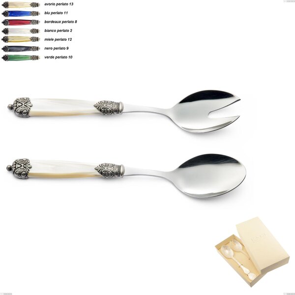 Mirage 2 Piece Salad Cutlery Set, Stainless Steel 18.10 (AISI 304)